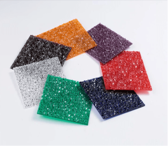 Diamond Ice Crushed Polycarbonate Sheet